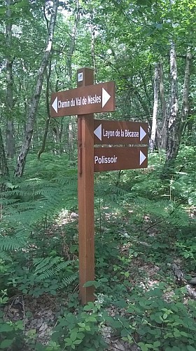 Bois Brulé - Poteau indicateur