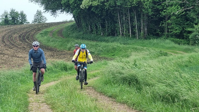 Mountainbike-Rennstrecke 23 schwarz - La Grande Sarrasine Tour - Espace Bresse Base FFvélo