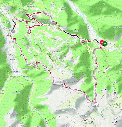 Parcours H - Le tour de Guzet_Aulus-les-Bains