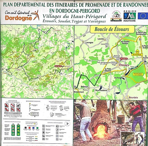 ETOUARS-Boucle d'Etouars-Panneau d'appel,