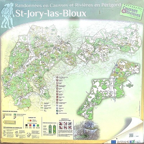 SAINT JORY LASBLOUX-Boucle des mines et carrières-Panneau d'appel