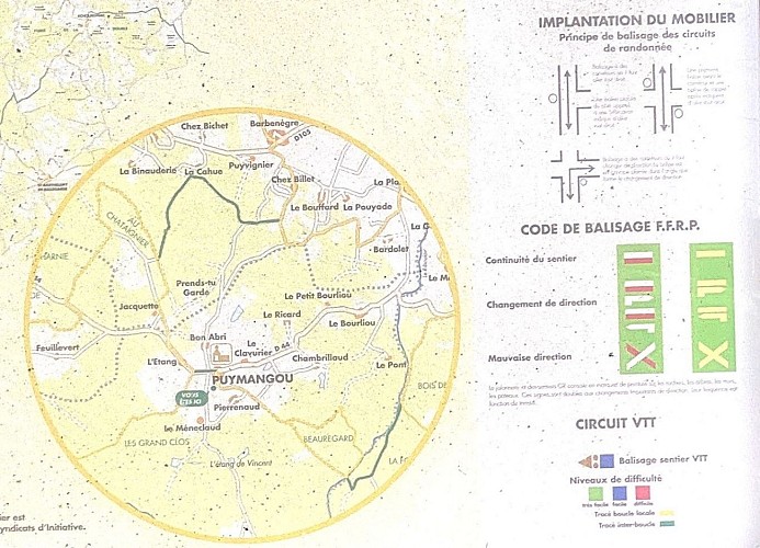 SAINT-AULAYE-PUYMANGOU-Boucle de Puymangou-Panneau d'appel 2