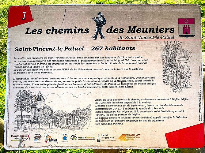 SAINT-VINCENT-LE-PALUEL-Boucle de la Salvie-Panneau Les Meuniers
