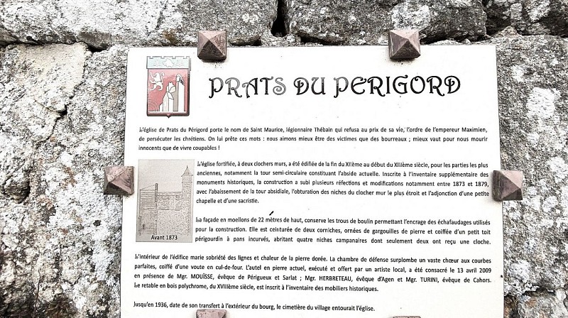 PRATS-DU-PERIGORD-Boucle des Mines-Panneau info