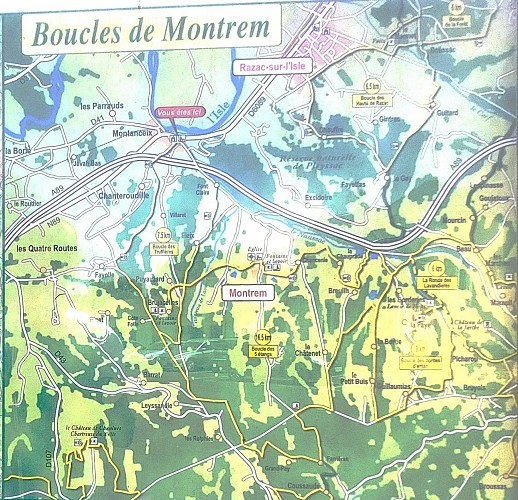 Montrem-5 étangs-Panneau d'appel