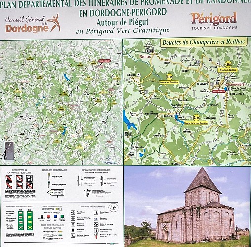 CHAMPNIERS-ET-REILHAC-Boucle de l'Albine-PAnneau d'appel