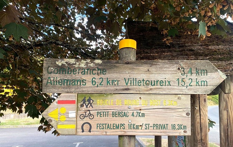 BOURG DU BOST-boucle de Bourg du Bost-Signalétique