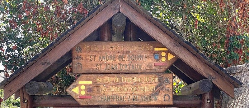 SAINT VINCENT DE CONNEZAC-Boucle de Pradelou-Panneau d'appel