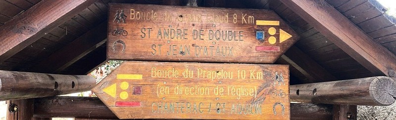 SAINT VINCENT DE CONNEZAC-Boucle du Grand Claud-PAnneau d'appel-Signalétique