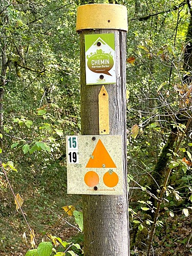 PAUSSAC SAINT VIVIEN-Boucle de la Verrerie-Poteau