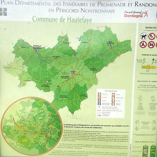 HAUTEFAYE-Boucle du Clos Neuf-Panneau d'appel