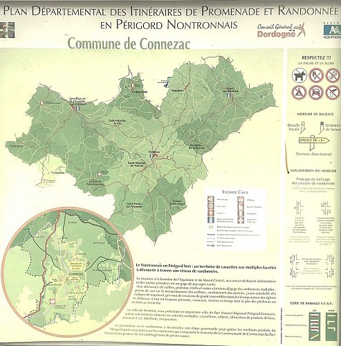 CONNEZAC-Boucle de Connezac-Panneau d'appel