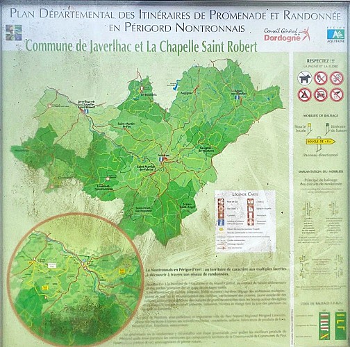 LA CHAPELLE-SAINT-ROBERT-Boucle Romane-Panneau d'appel