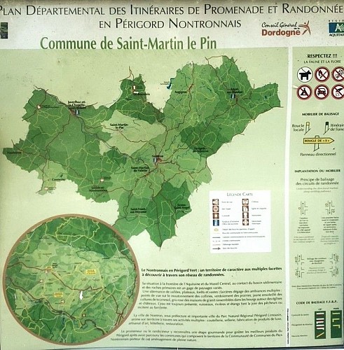 SAINT-MARTIN-LE-PIN-Boucle de Saint-Martin-Panneau d'appel