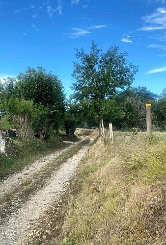 LUSSAS-ET-NONTRONNEAU-Boucle des Beusses-Chemin-Poteau
