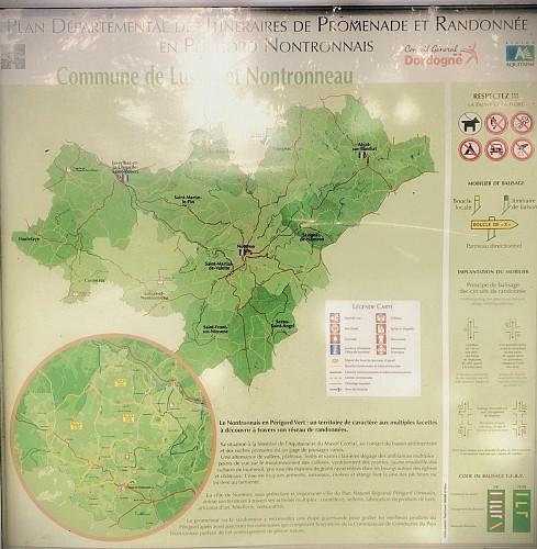 LUSSAS-ET-NONTRONNEAU-Boucle des Beusses-Panneau d'appel