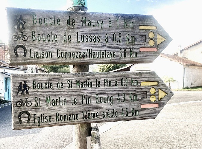 LUSSAS-ET-NONTRONNEAU-Boucle de Mauvy-Signalétique