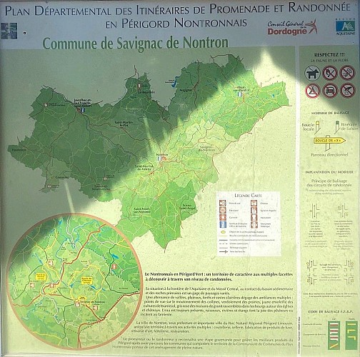 SAVIGNAC DE NONTRON-Boucle des cheyroux-Panneau d'appel