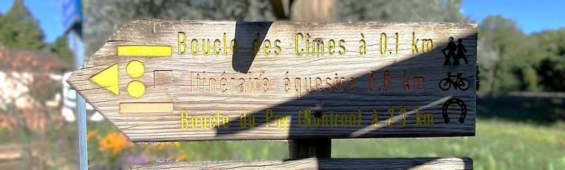 SAINT MARTIAL DE VALETTE-Boucle des Cîmes-Signalétique