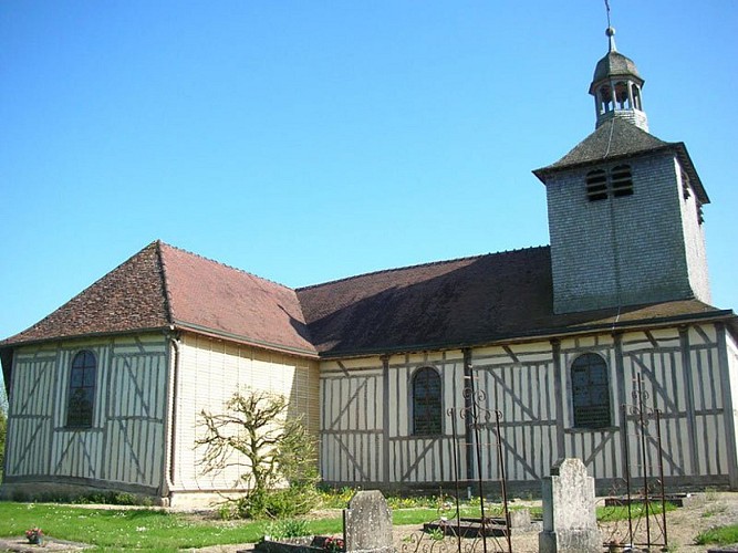 église à pans de bois de Mathaux 10