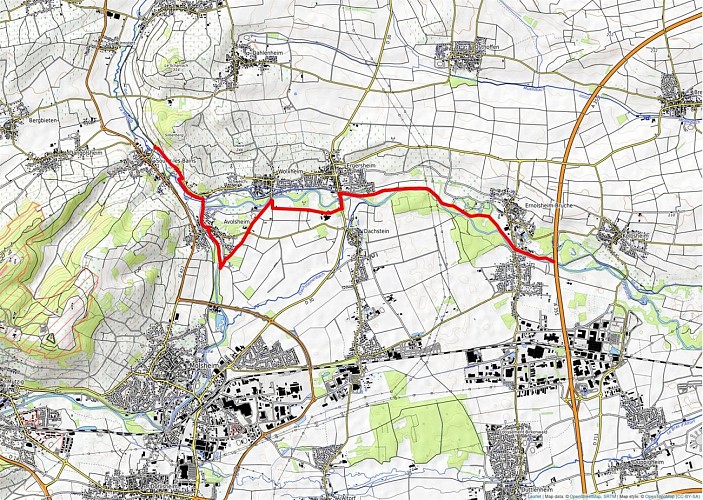 Tracé 10km du GR534