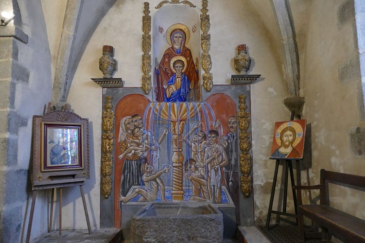 AUZANCES - Eglise St Jacques - fresque 