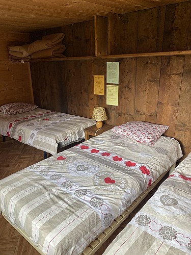Chambre famille au refuge du Châtelet d'Ayères