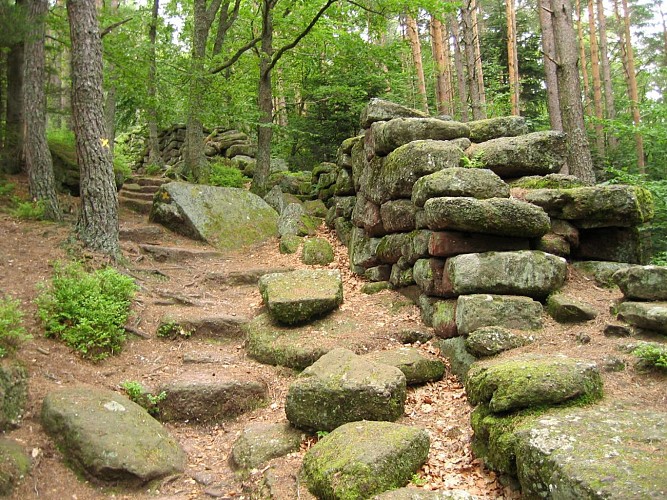 ALSACE CENTRALE : Sainte-Odile, le mur païen (67)
