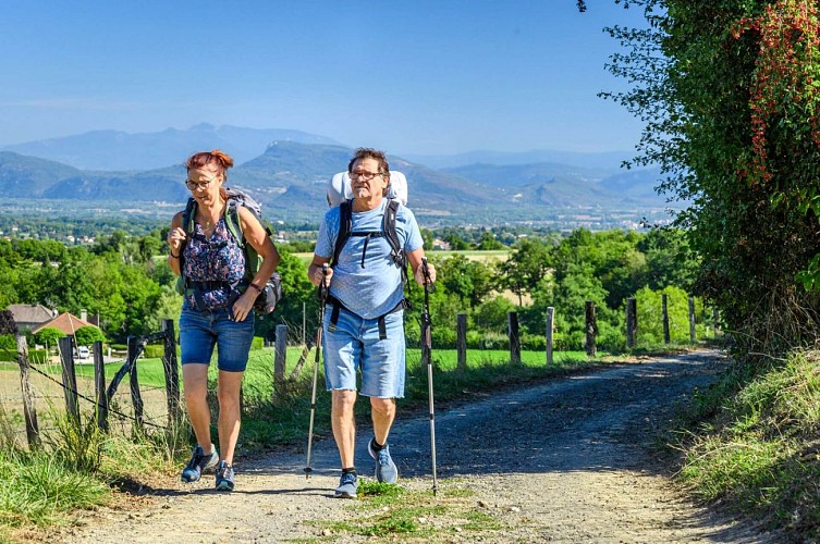 GR 65 - Way of Saint James in Isère from Romagnieu to Valencogne