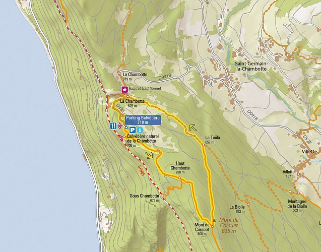 Carte Boucle de la Chambotte_Entrelacs