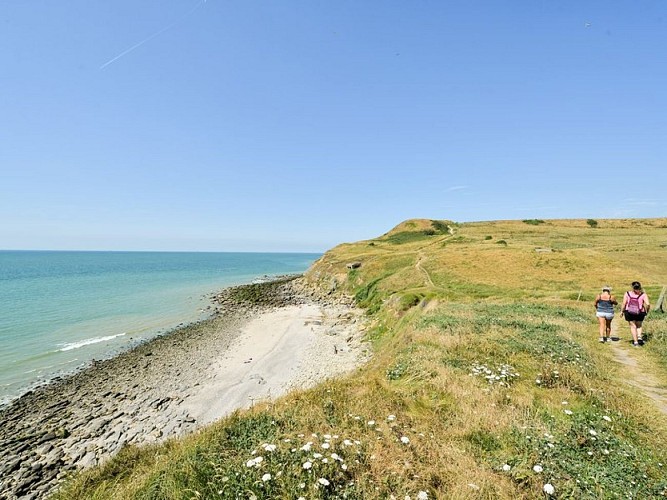 La crique de Ningles à Equihen-Plage
