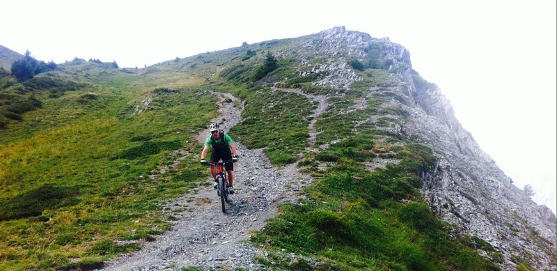 Discesa in mountain bike: Piste noire de la grande Ourse - settore Balme - Vallorcine
