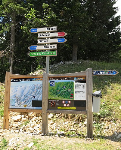 La Forêt - Itinéraire VTT descendant - Bleu