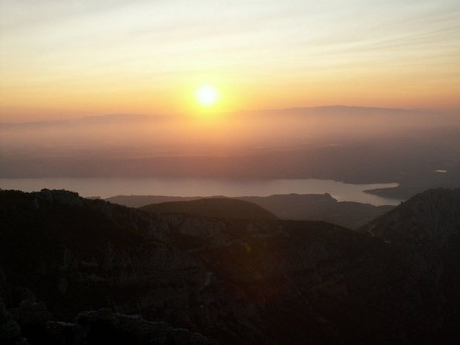 Coucher de soleil depuis le Margès