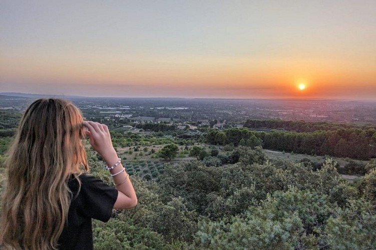 Soir d'éclipse depuis la falaise
