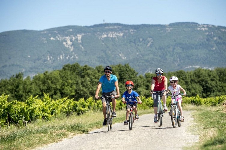 On the country of Aigues by bike (East)