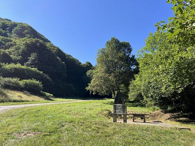 L'aire de pique-nique à la fin