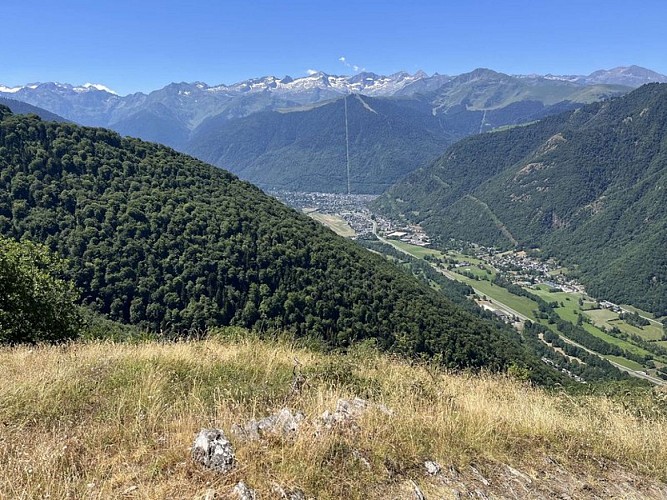 La vue sur Luchon depuis Artigue