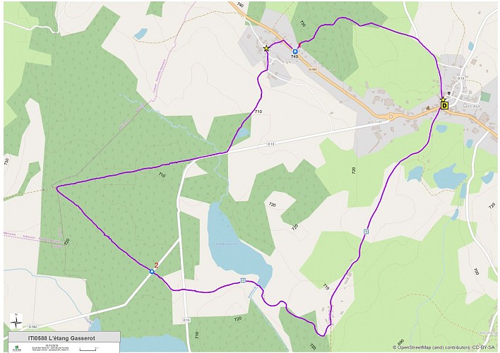 L''étang Gasserot (carte)