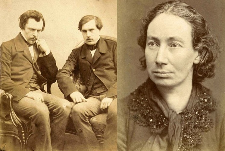 Les frères Goncourt et Louise Michel