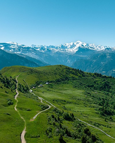 Walking itinerary: rando'bus Descente de Joux Plane