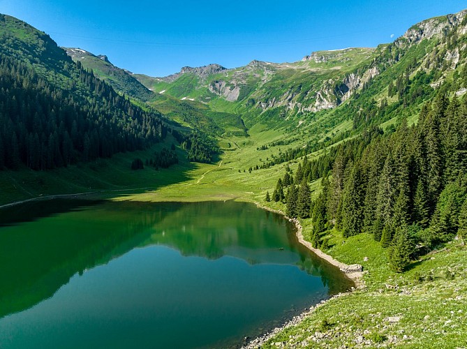 Walking itinerary: rando'bus Samoëns - Lac de Gers