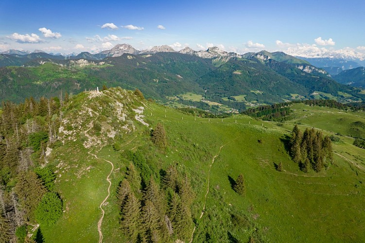 Hiking track - The summit of Miribel from Plaine-Joux_Bogève