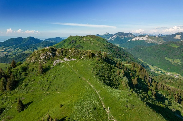 Sentier de randonnée - La Pointe de Miribel depuis Plaine-Joux_Bogève