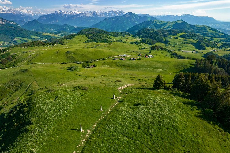 Sentier de randonnée - La Pointe de Miribel depuis Plaine-Joux_Bogève