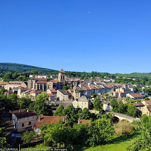 Vue sur Eymoutiers depuis le boulevard Emile Zola