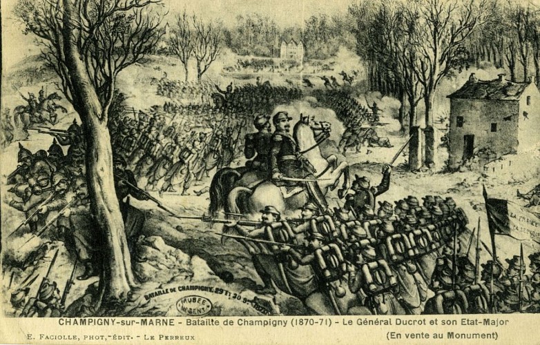 Général Ducrot et ses troupes