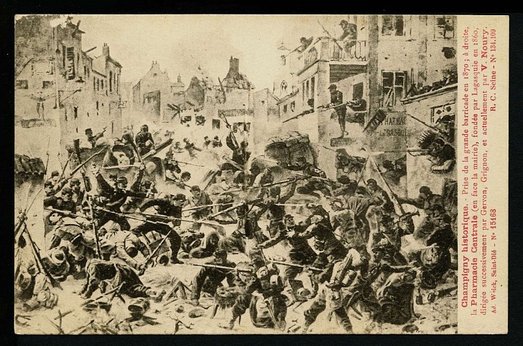 1870 - Bataille de Champigny - combats urbains