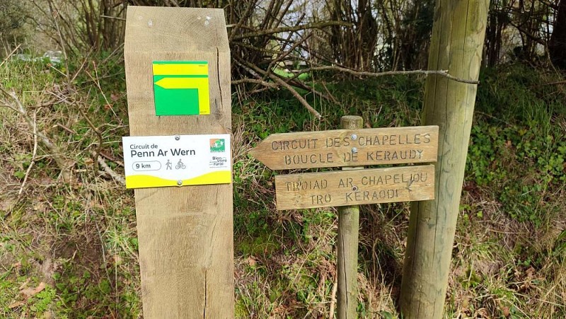 Le balisage du circuit Penn Ar Wern | Ploumilliau