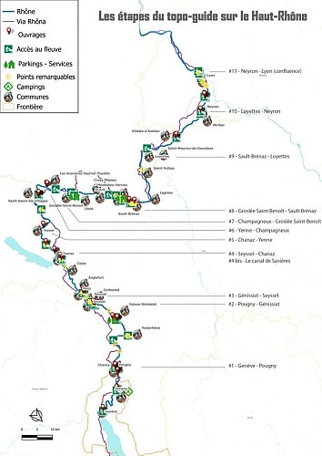 La descente du Haut Rhône à la pagaie